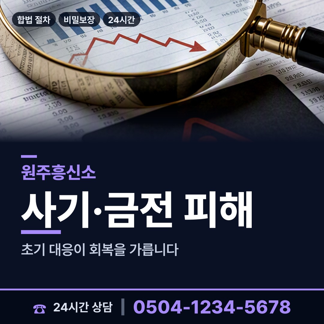원주 소초면 흥신소추천 상담 안내